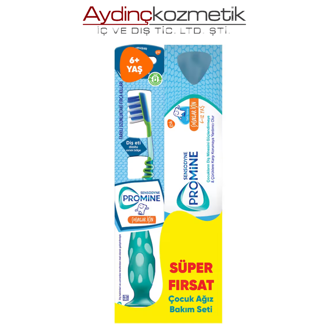 Sensodyne Promine Kids 6-12 Yaş Macun + Fırça Set