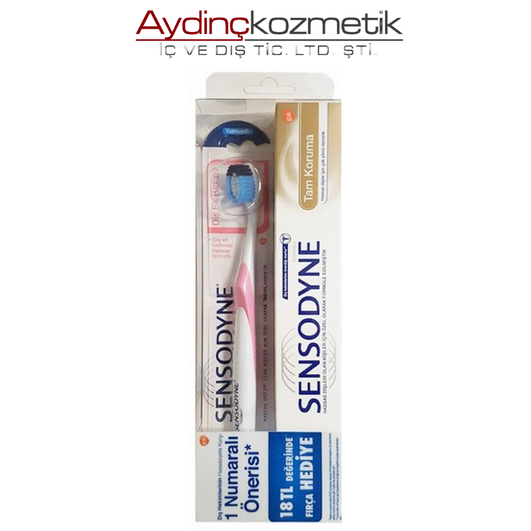 Sensodyne Tam Koruma Diş Macunu 75 ml + Diş Fırçası