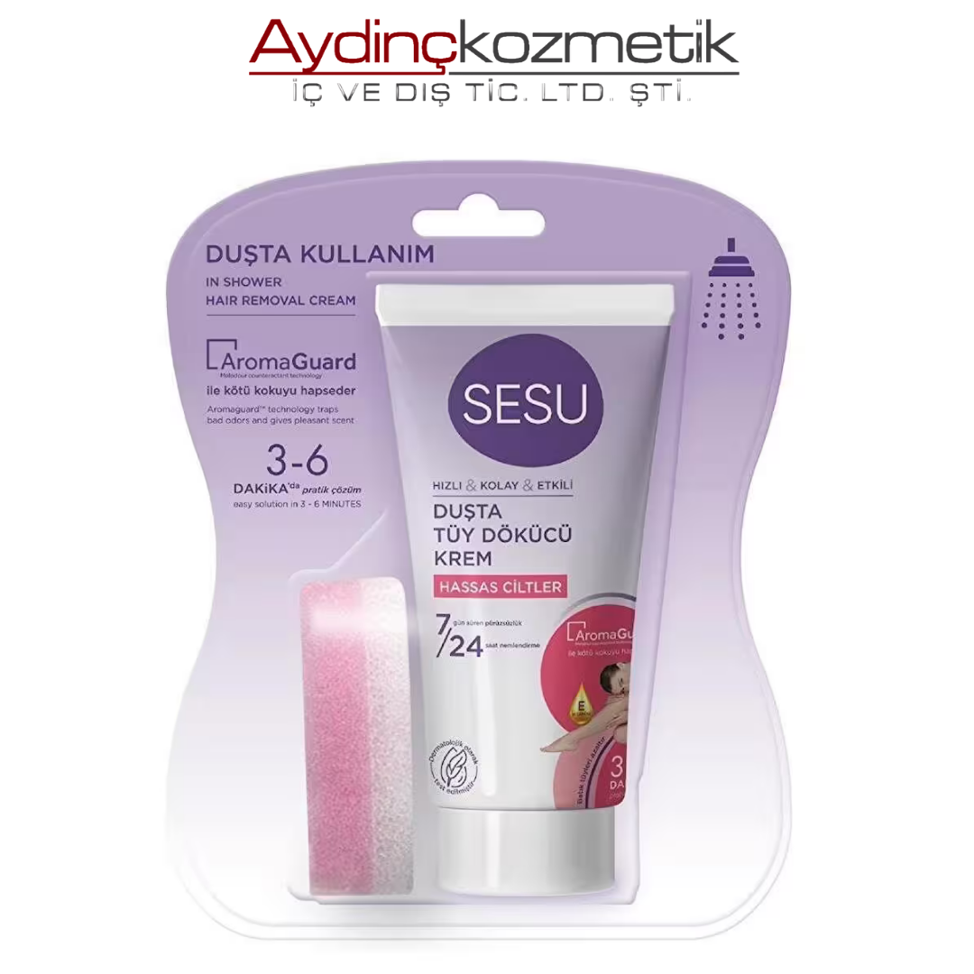 Sesu Duşta Tüy Dökücü Krem Hassas Ciltler 150 Ml