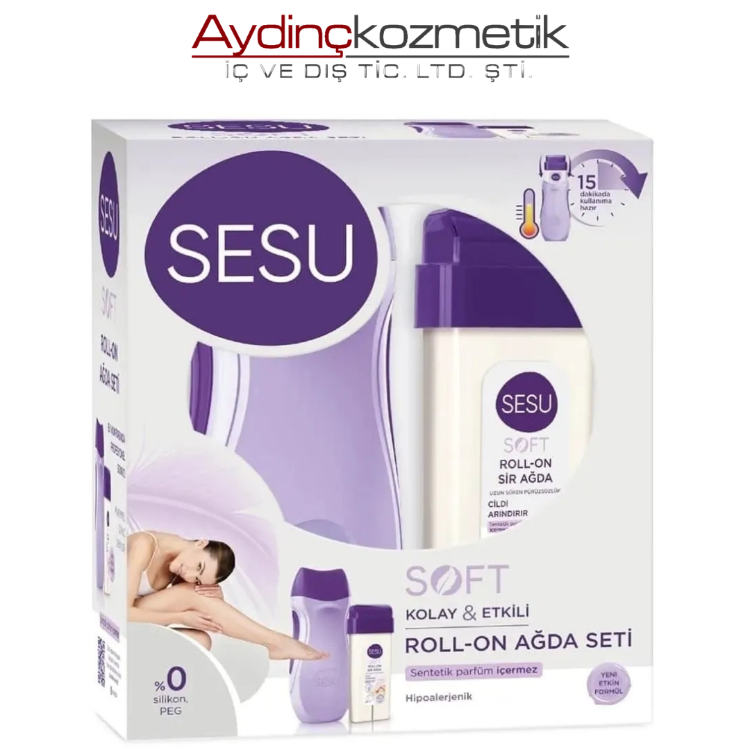 Sesu Isıtılıcılı Set Roll On Ağda Makinesi Seti Soft