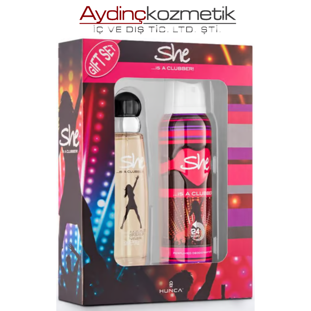 SHE SET EDT+DEO IS CLUBBER