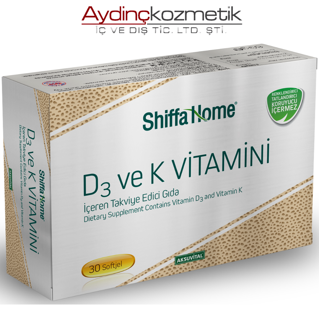 Shıffa Home Vitamin K&D3 30 Softgel