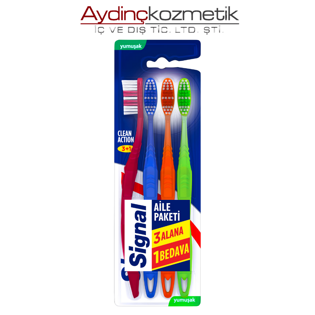 Si̇gnal Di̇ş Firçasi 3+1 Clean Action
