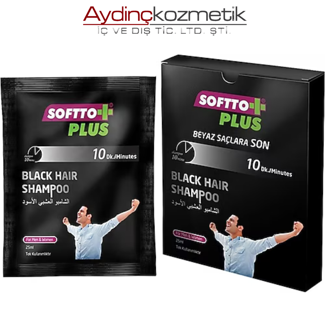 SOFTTO PLUS SİYAHLAŞTIRICI ŞAMPUAN 25ML *10