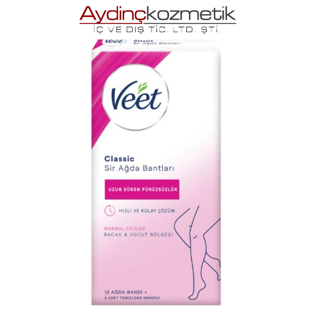 Veet Ağda Bandı 12Lı Vucut Tum Cıltler
