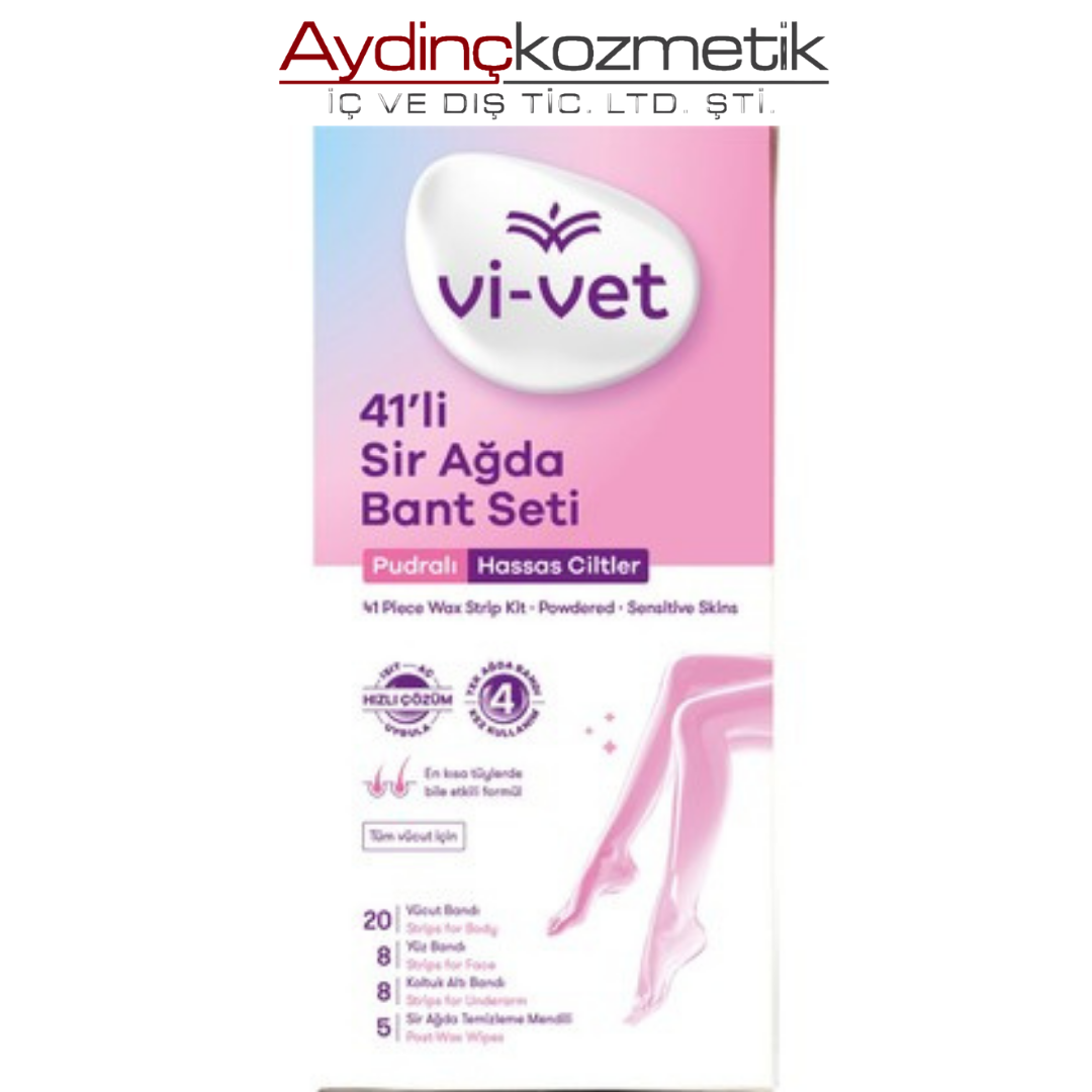 Vi-Vet Sır Ağda Bandı Set Pudralı