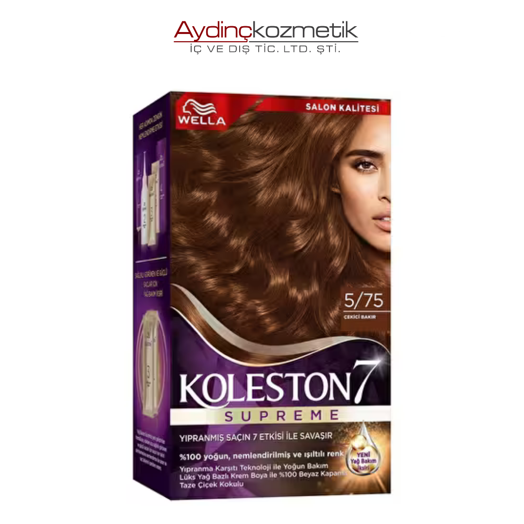 Wella Koleston Supreme Kit Saç Boyası 5/75 Çekici Bakır