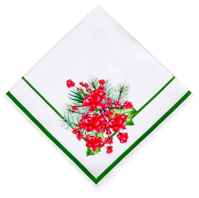 2'li Kokkina Baskı Yemek Peçetesi