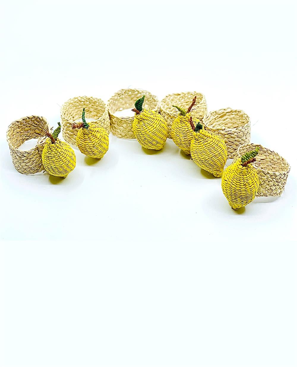 Hasır Limon Peçete Halkası -6lı