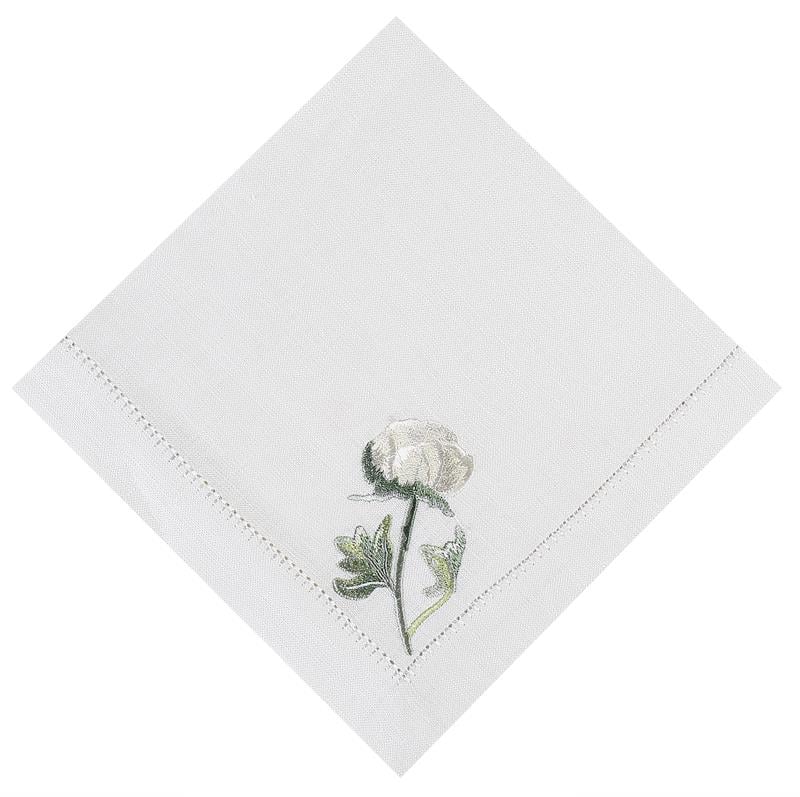 Gül Yemek Peçetesi-Beyaz