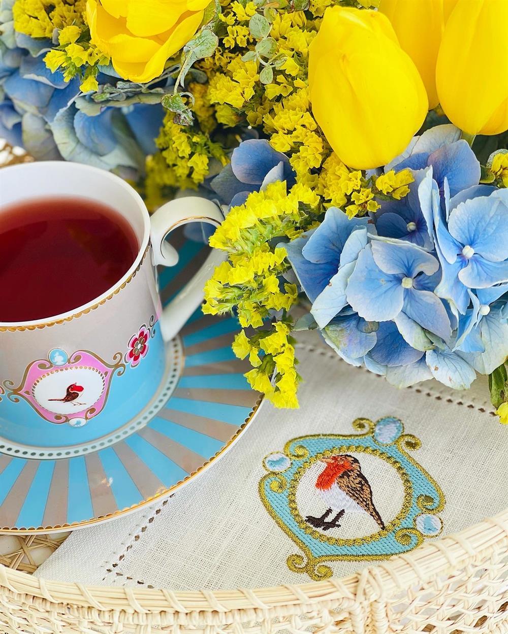 Kuşlu Koktely Peçetesi