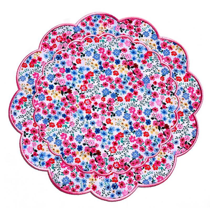 Çiçek Baskılı Amerikan Servis