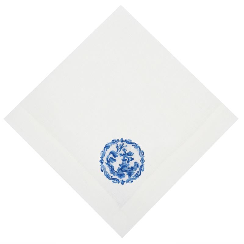 Çin  Evi Yemek Peçetesi-Mavi