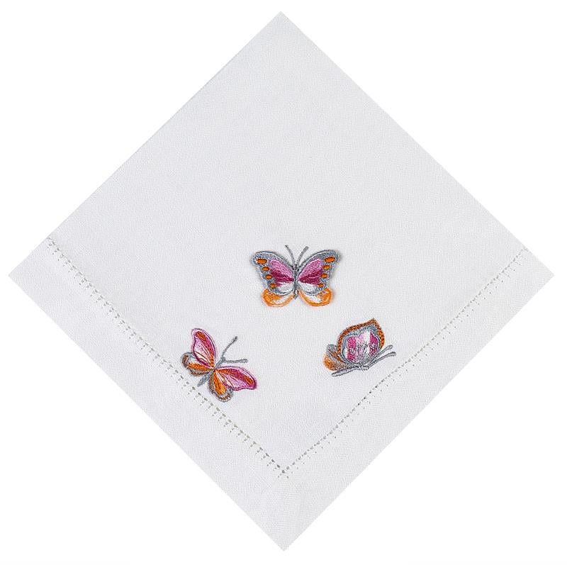 Ebruli Kelebek Peçete-Gri