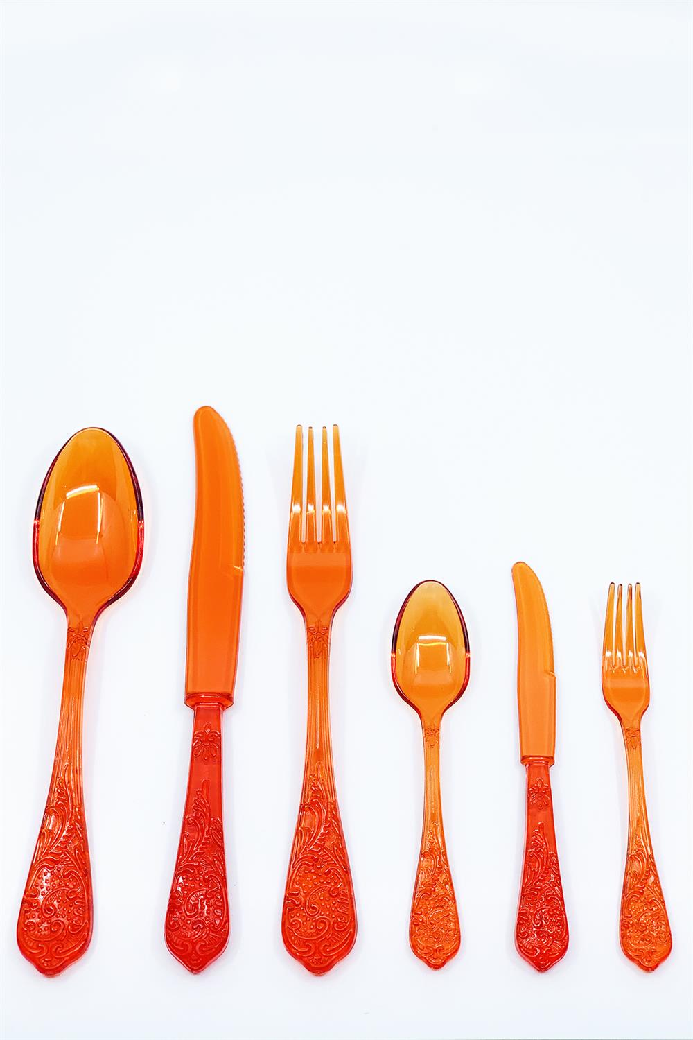 Acrylic Cutlery (Red)