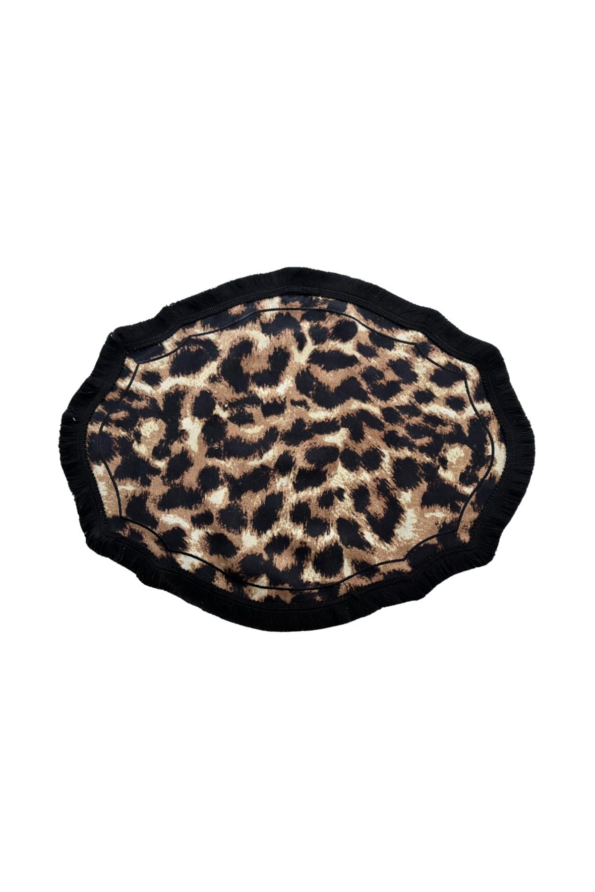 Leopar Desenli Amerikan Servis