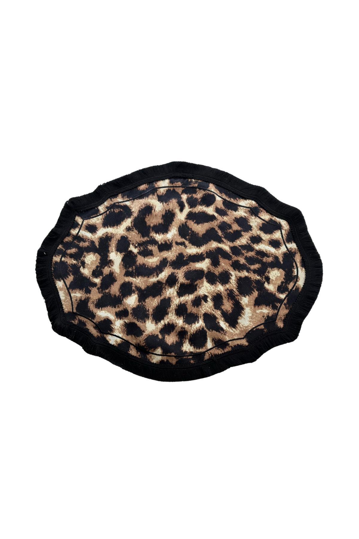 Leopar Desenli Amerikan Servis