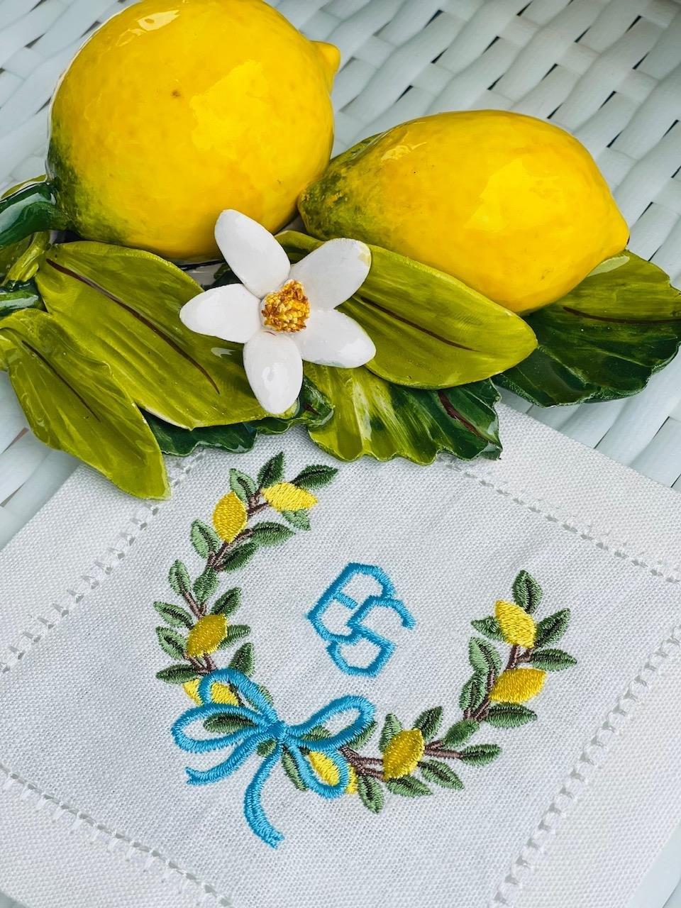 Limon Çelenk Kokteyl Peçete