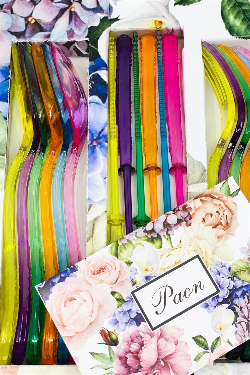 Acrylic Cutlery (Mix Color)