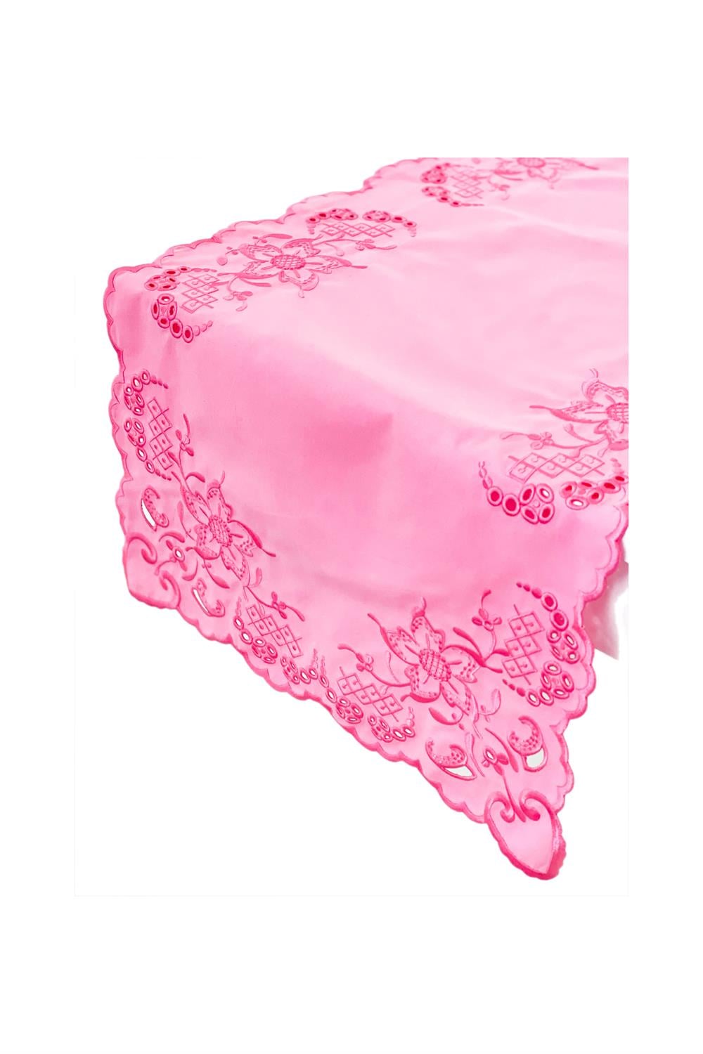 Romantic Cotton Runner (Pink & Red)