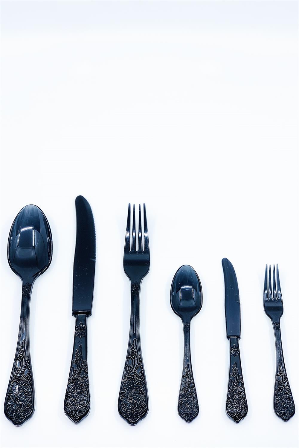Acyrlic Cutlery (Black)