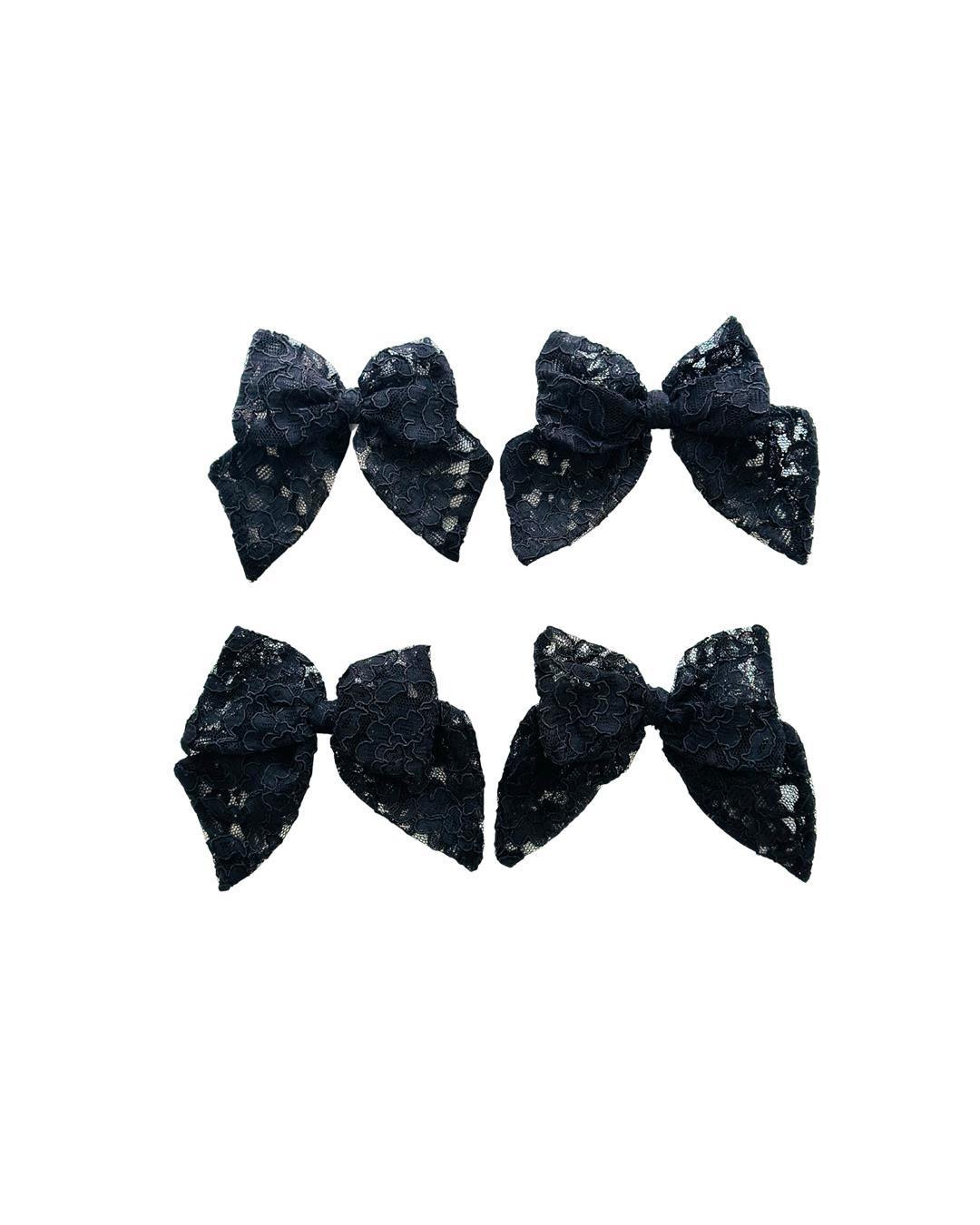 Siyah Dantel Peçete Halkası