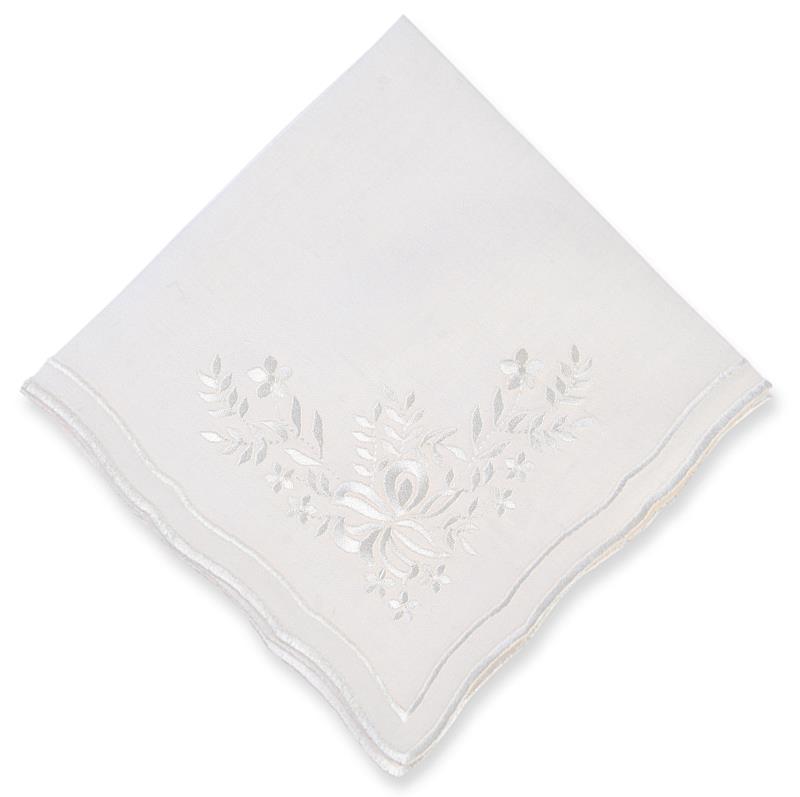 Vintage Dinner Napkin-White