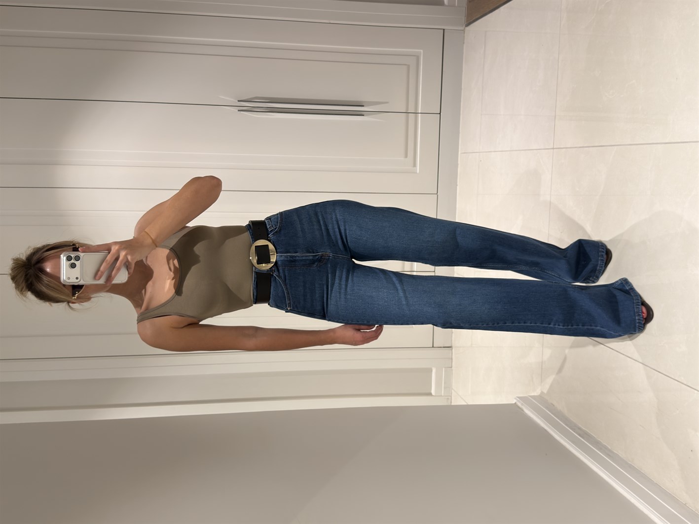 Arya Mavi Yüksek Bel Wide Leg Jean