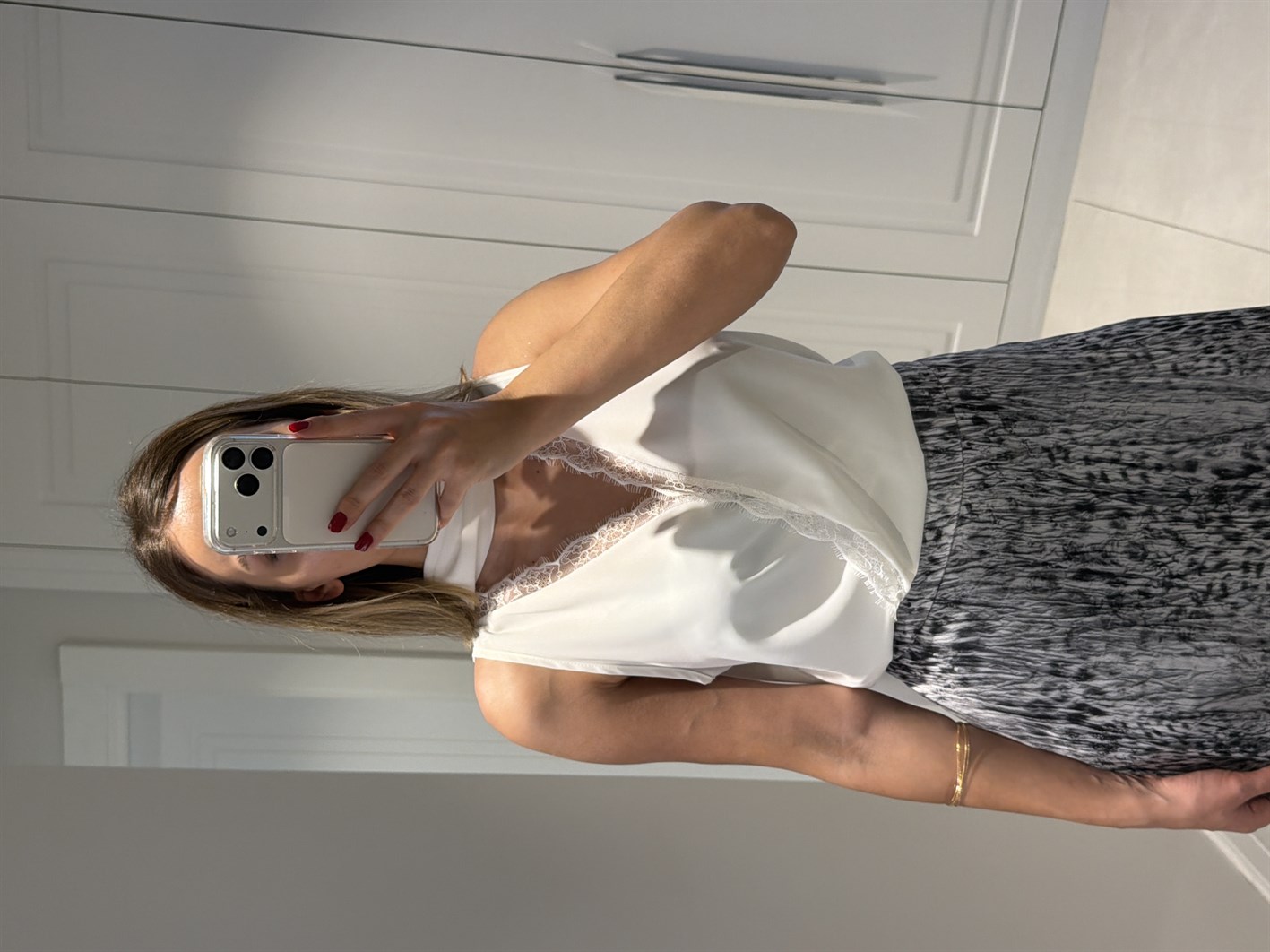 Daphne Beyaz Dantel Detaylı Bodysuit