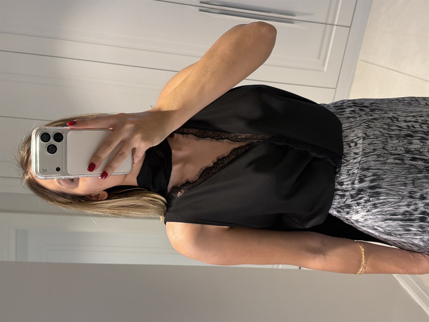 Daphne Siyah Dantel Detaylı Bodysuit