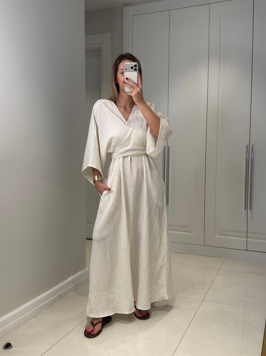 Eudora Ekru İkili Elbise Takım