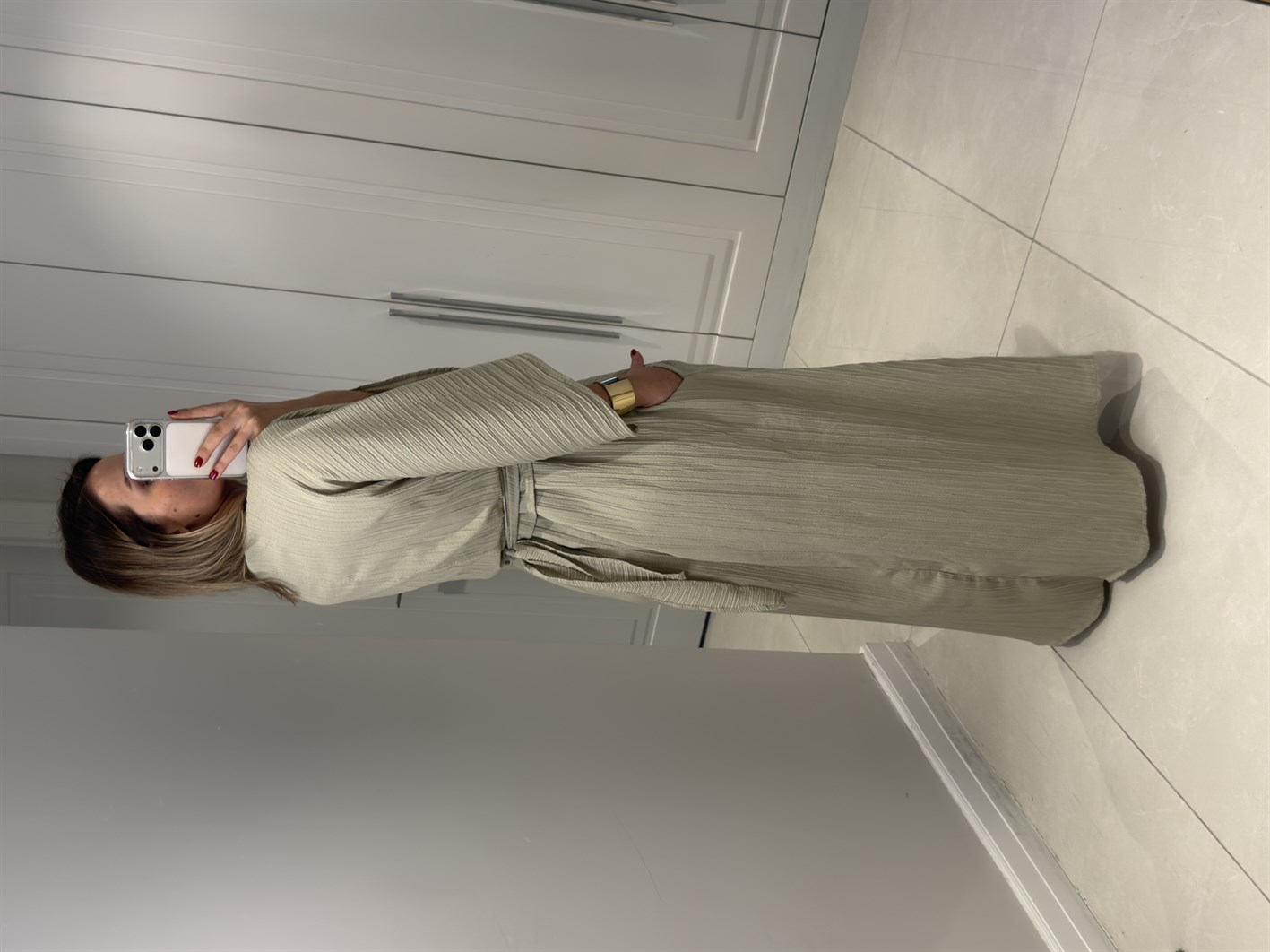 Eudora Haki İkili Elbise Takım