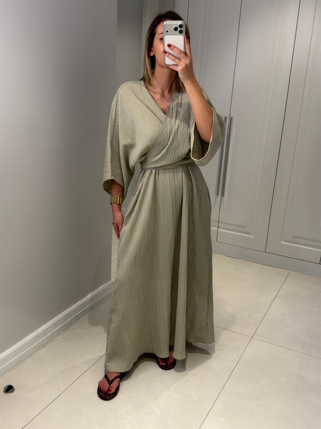 Eudora Haki İkili Elbise Takım