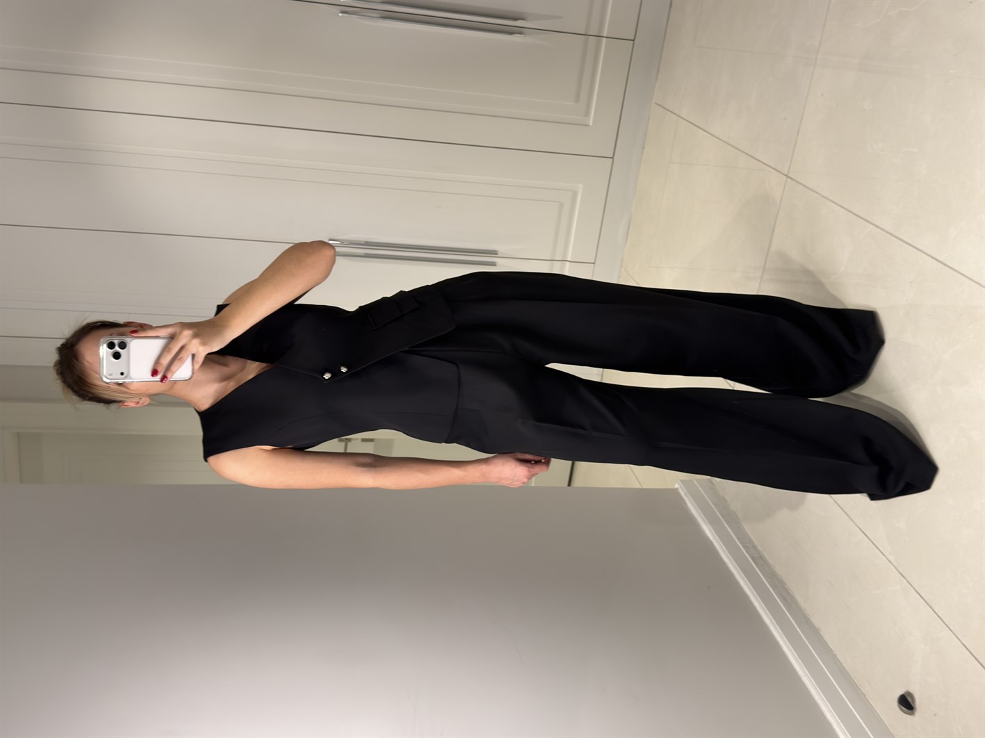 Sofia Siyah Premium Yelek Pantolon Takım