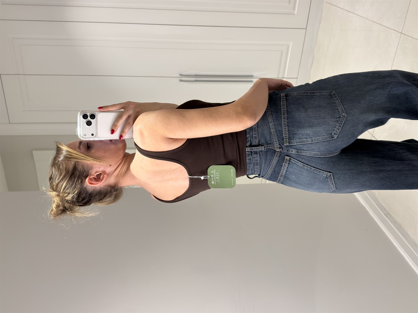 Sophia Kahve Askılı Atlet