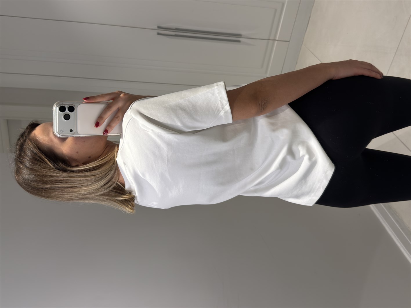 YSL Kart Etiketli Beyaz Kısa Kol Tişört