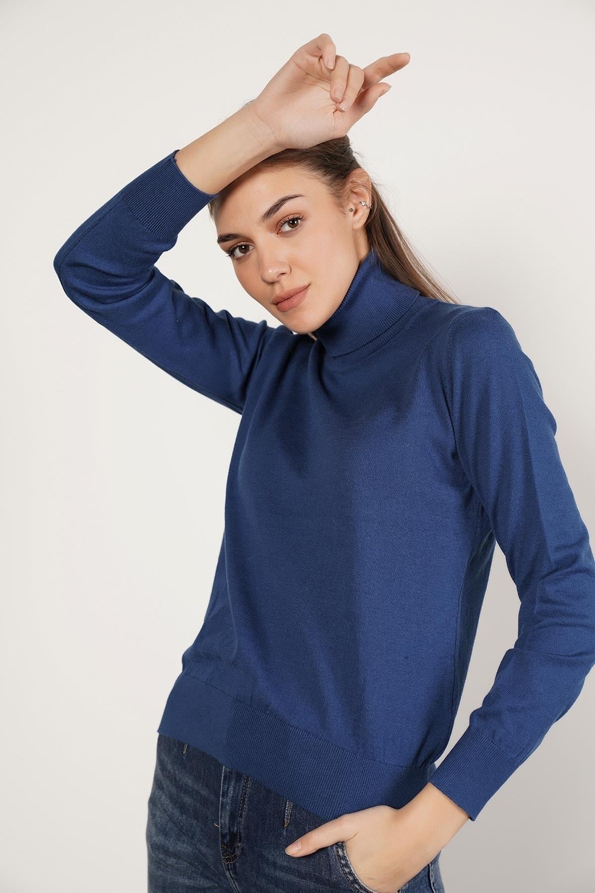 Balıkçı Yaka Triko Kazak