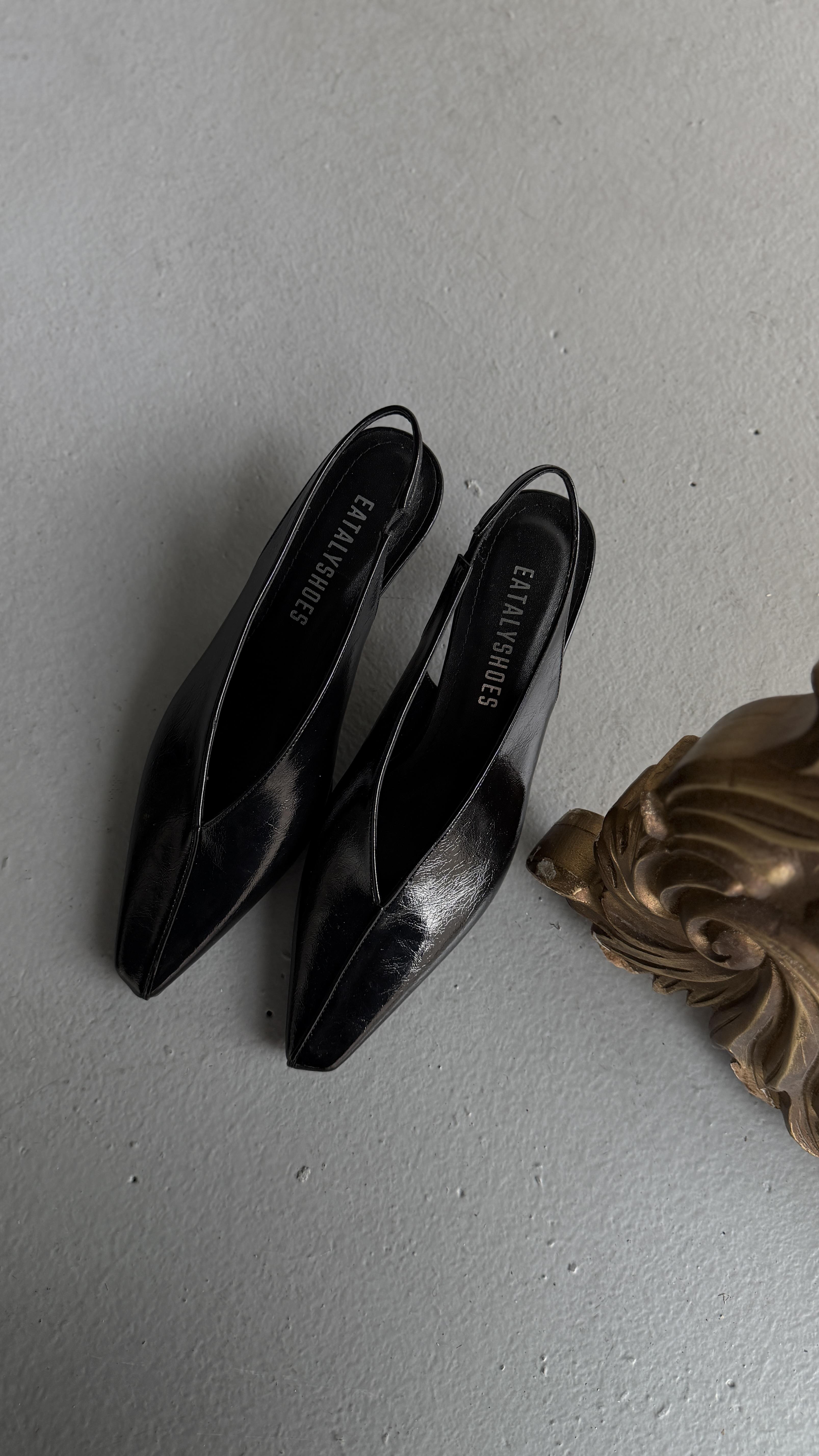 Avena Siyah Minimal Topuklu Ayakkabı