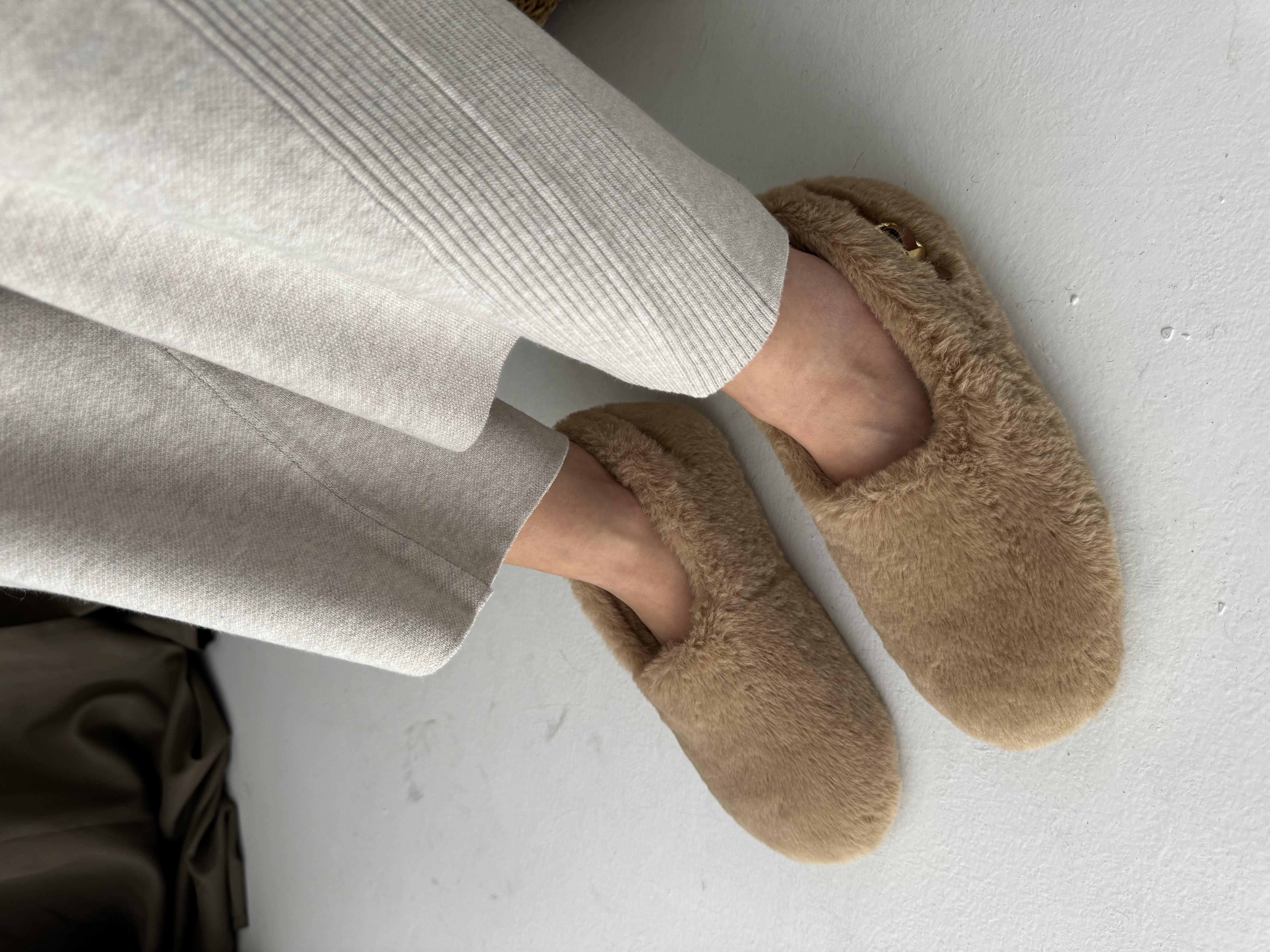 Judi Taba Tüylü Yumoş Ev Ayakkabı 