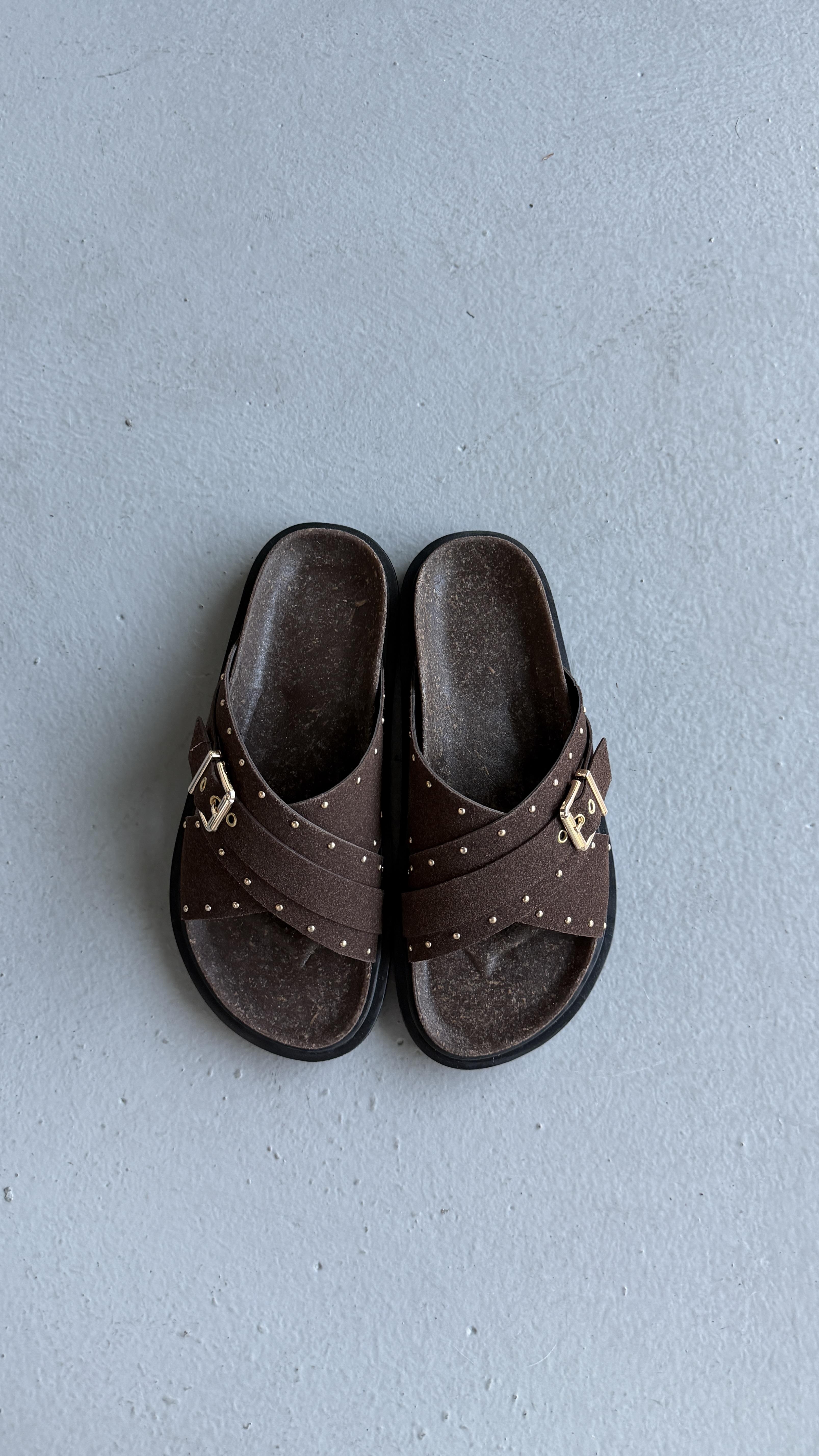 Mocca Muse Acıkahve Tokalı Comfort Terlik