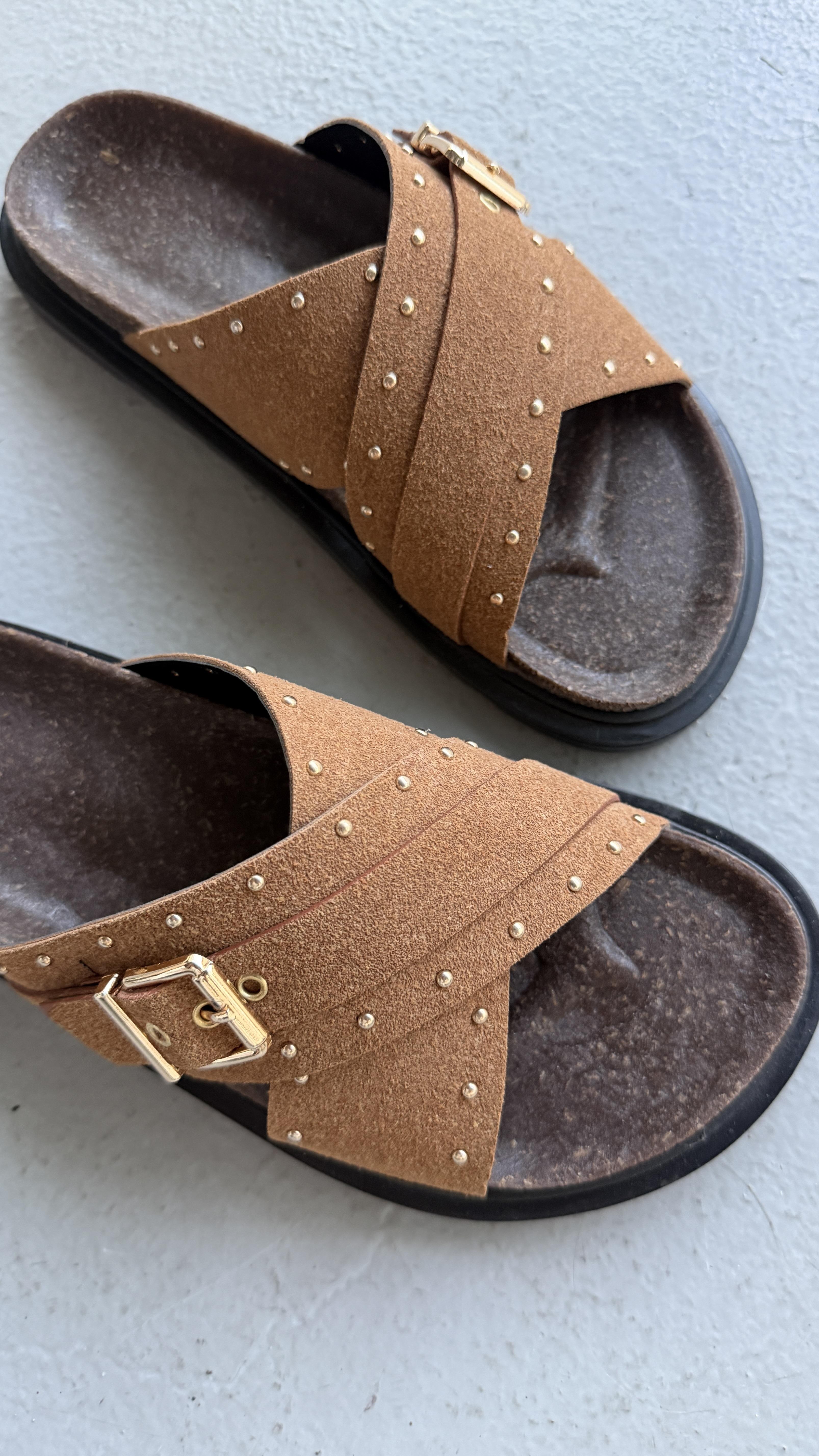 Mocca Muse Taba Tokalı Comfort Terlik
