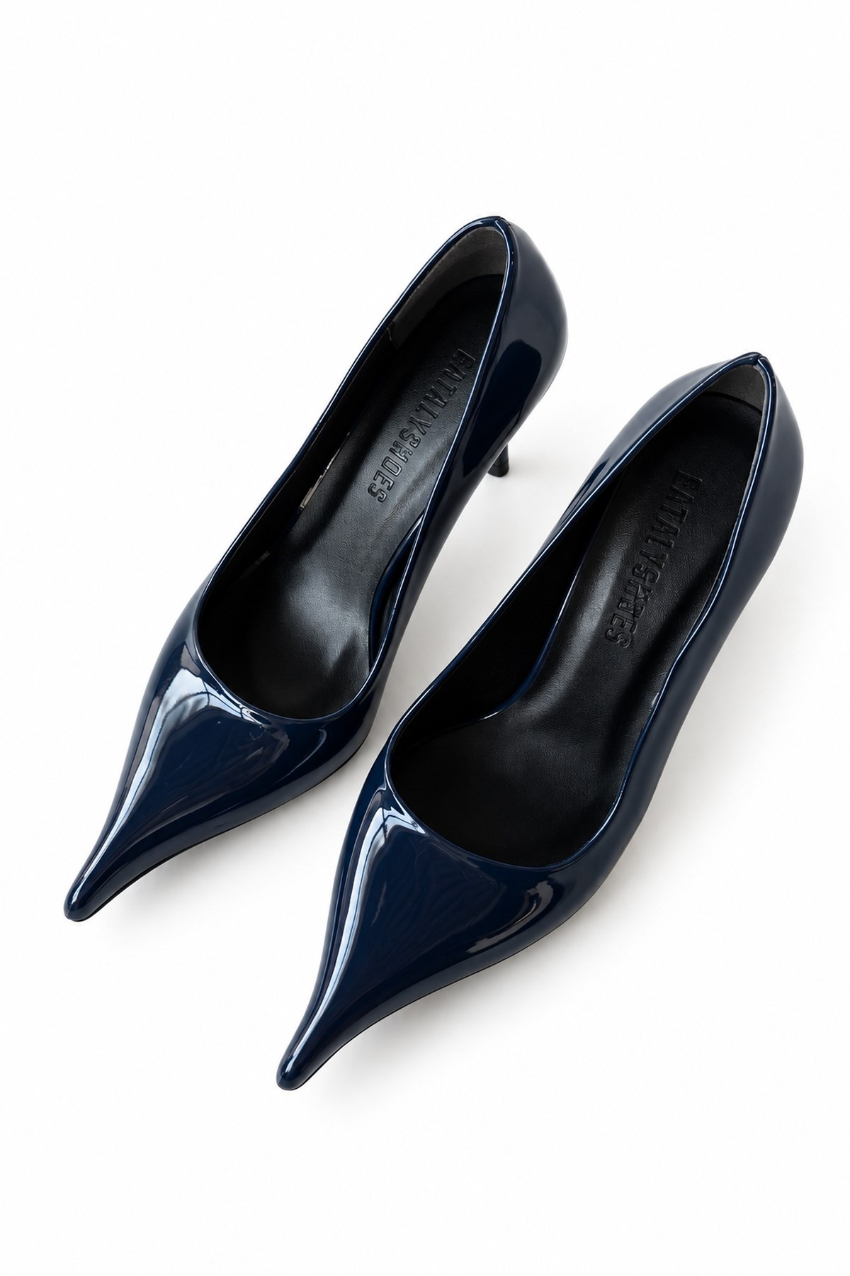 Nera Lacivert Rugan Stiletto