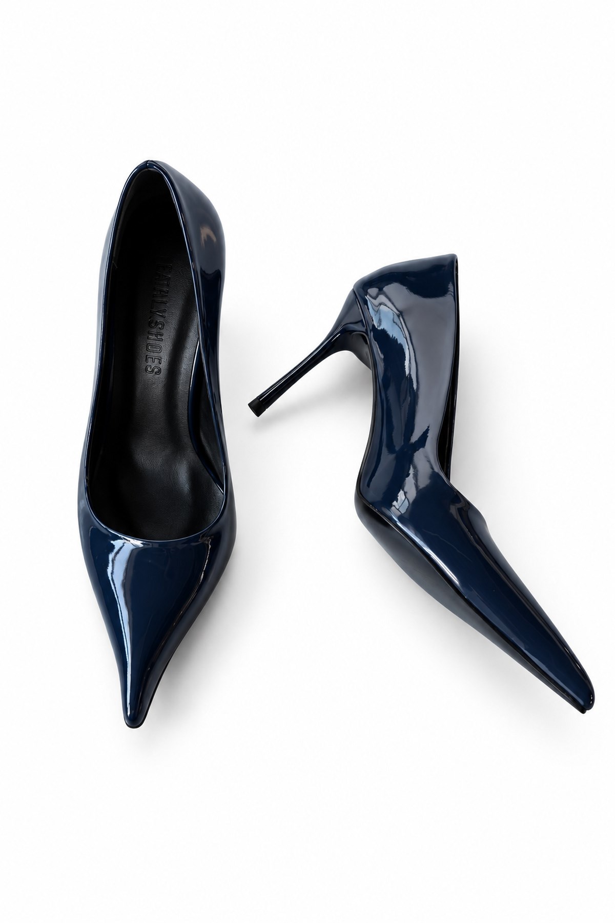 Nera Lacivert Rugan Stiletto