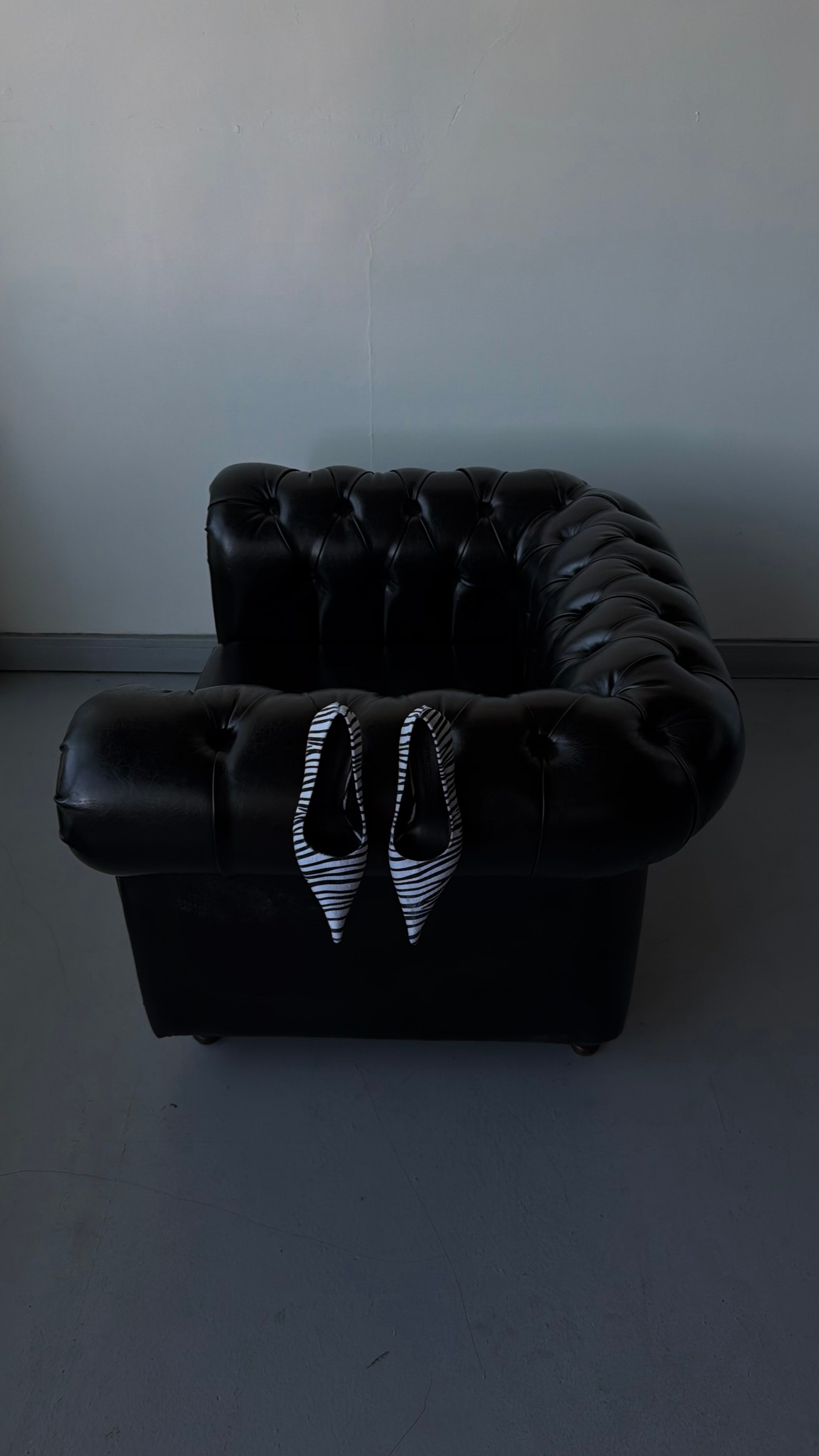 Nera Siyah Beyaz Zebra Stiletto