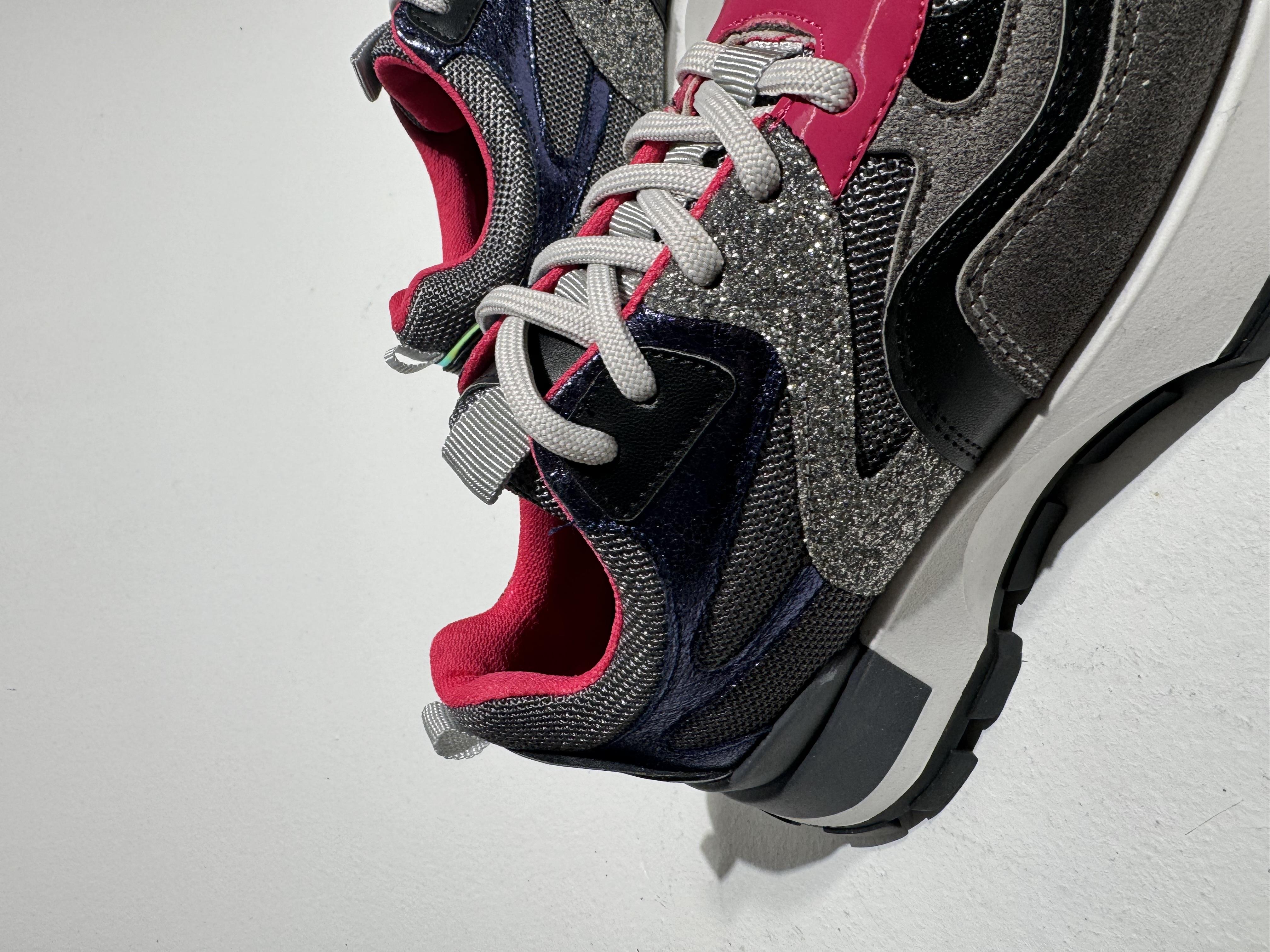 Palma Siyah Fuşya Glitter Sneaker