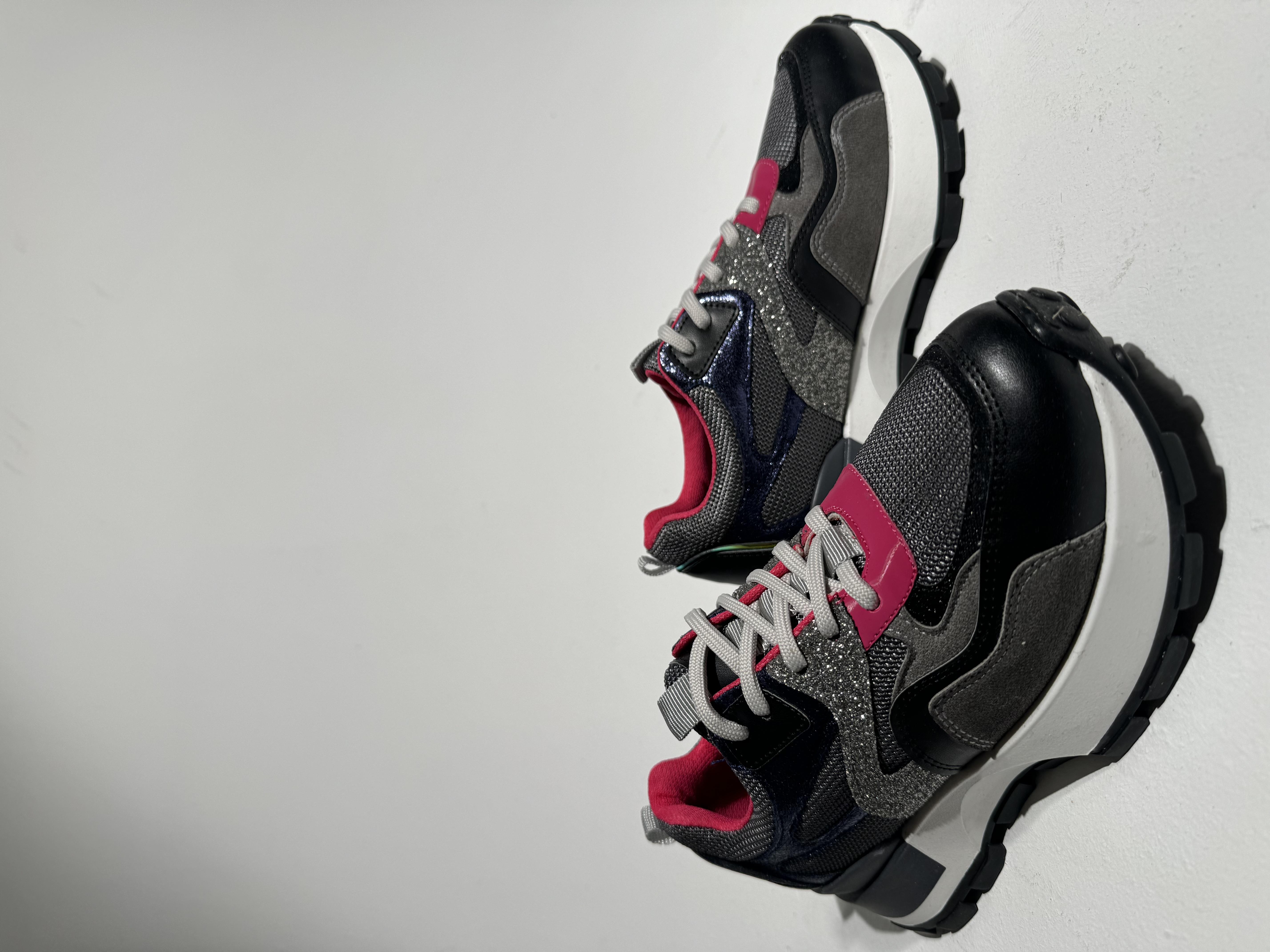 Palma Siyah Fuşya Glitter Sneaker