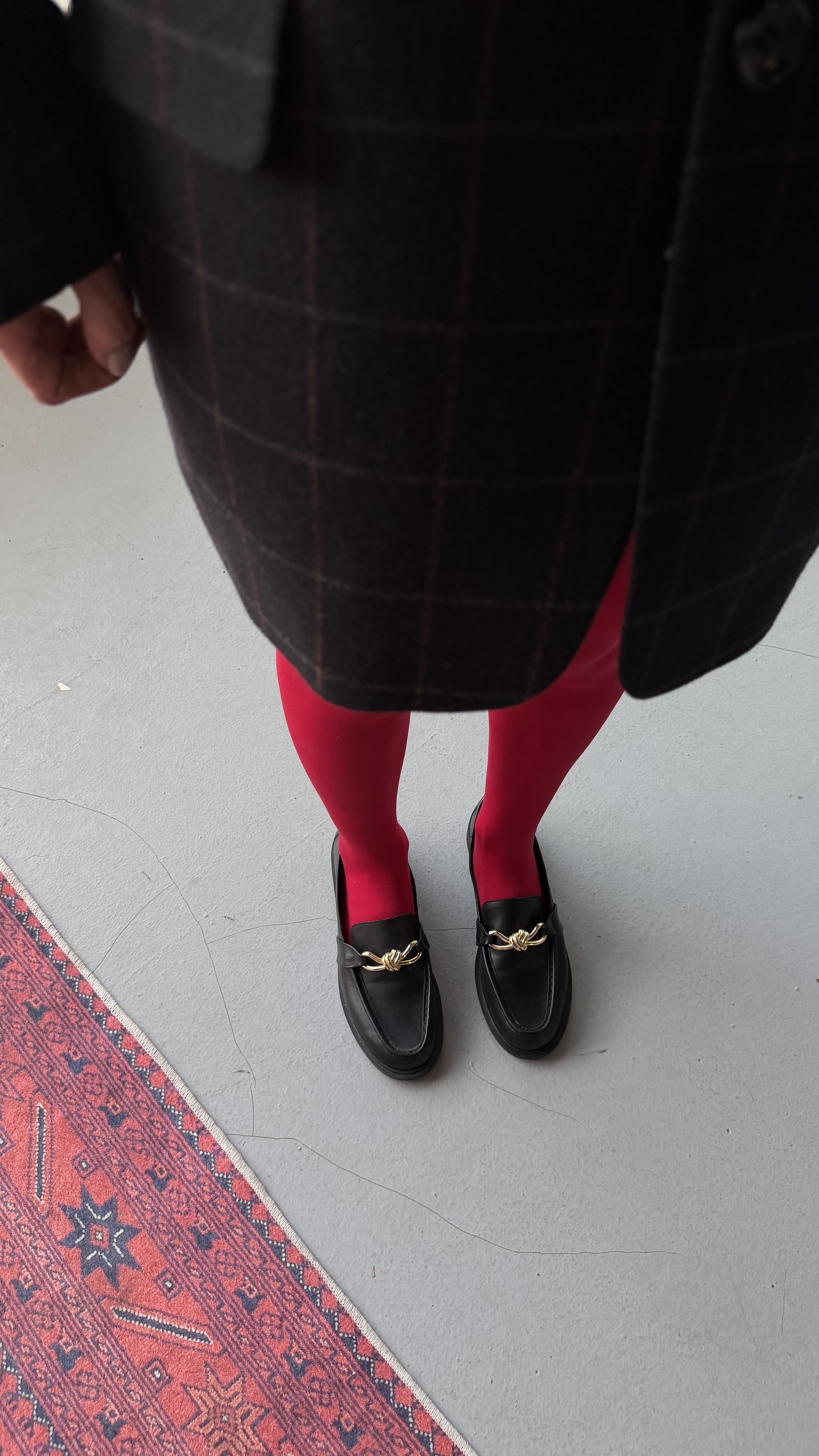 ROSSO Siyah Cilt Deri Gold Tokalı Oxford Ayakkabı