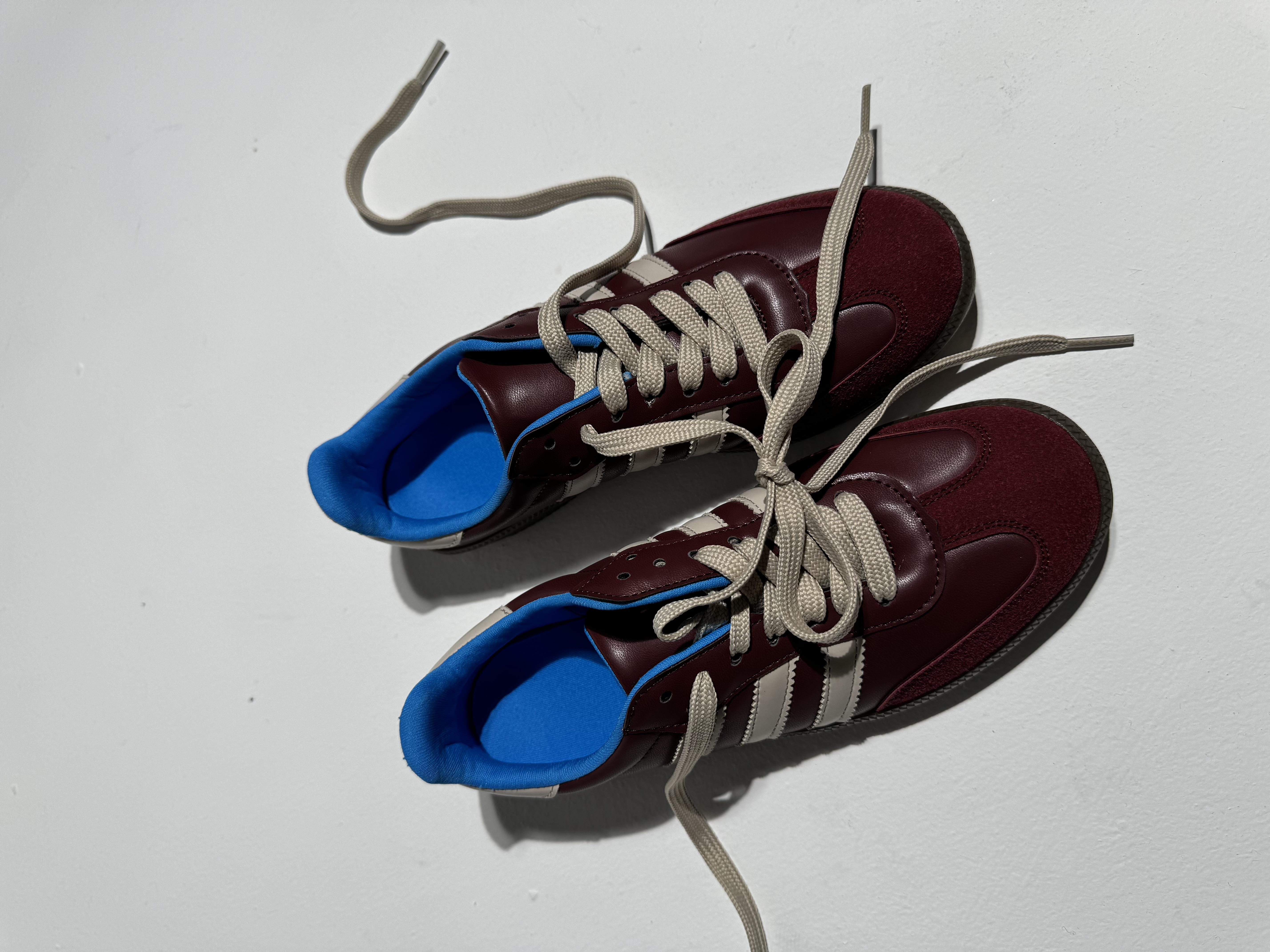 Sacha Bordo Bej 3Bantlı Sneaker