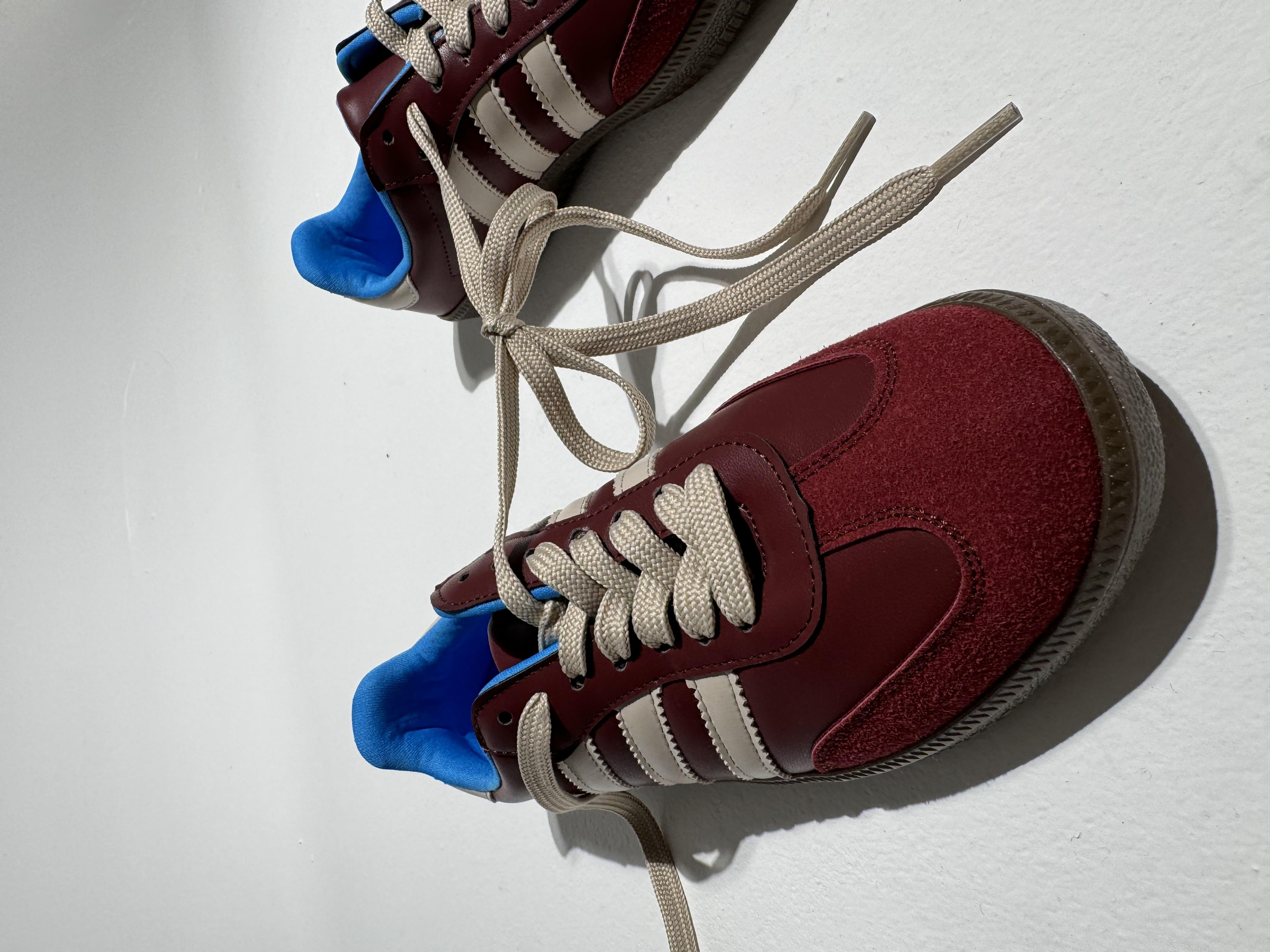 Sacha Bordo Bej 3Bantlı Sneaker