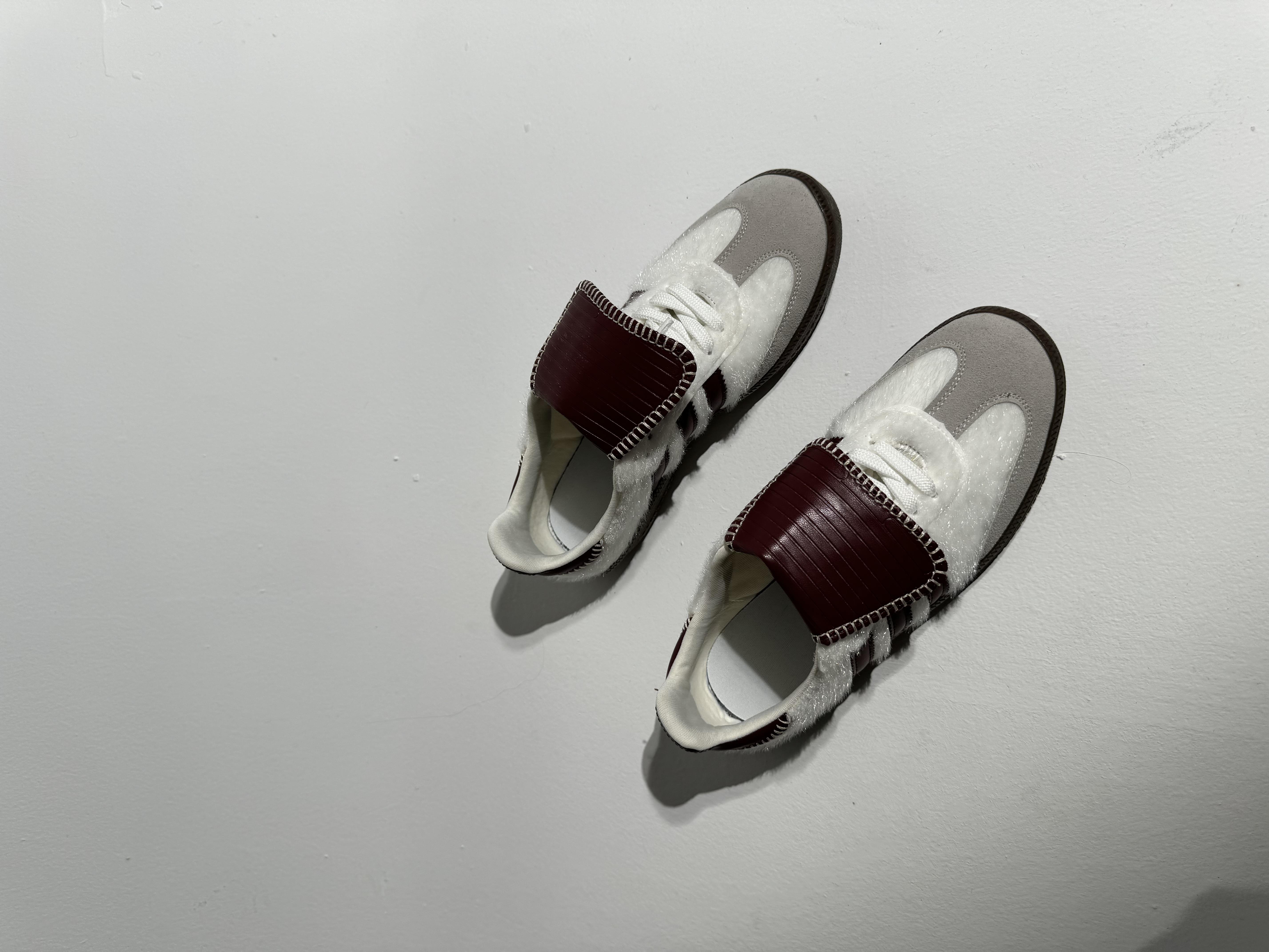 Sacha Dilli Bej Bordo 3Bantlı Sneaker